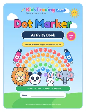 Cover of the Dot Marker Alphabet and Numbers Book