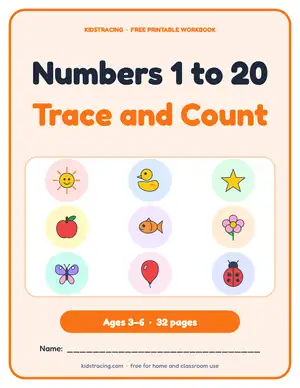 Cover of the Number Tracing and Counting Book